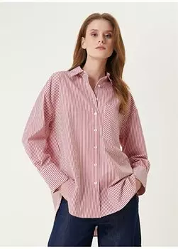 Базовая рубашка с воротником рубашки красно-белая женская рубашка 1091531 Network, белый