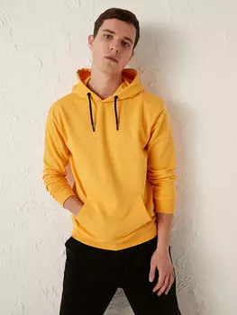 Базовая толстая мужская толстовка с капюшоном и длинными рукавами LCW Casual