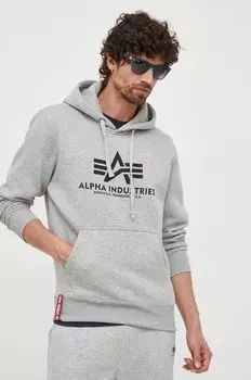 Базовая толстовка Alpha Industries, серый
