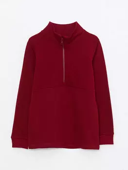 Базовая толстовка для мальчиков с высоким воротником и длинными рукавами LCW Kids