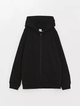 Базовая толстовка на молнии с капюшоном и длинными рукавами для девочек LCW Kids