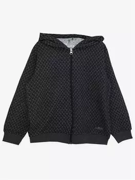 Базовая толстовка на молнии с капюшоном и длинными рукавами для мальчиков Breeze, антрацит