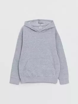 Базовая толстовка с длинными рукавами для мальчиков LCW Kids, серый меланж