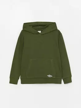 Базовая толстовка с длинными рукавами для мальчиков LCW Kids, средне-зеленый