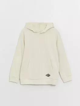 Базовая толстовка с длинными рукавами для мальчиков LCW Kids, светло-бежевый