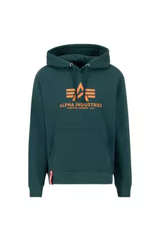 Базовая толстовка с капюшоном Alpha Industries, зеленый