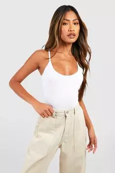 Базовая топ-маска на полной длине с брязками Boohoo, белый