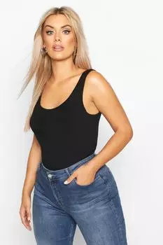 Базовая топ-маска plus с широкими ременками Boohoo, черный