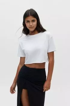 Базовая укороченная футболка PULL&amp;BEAR