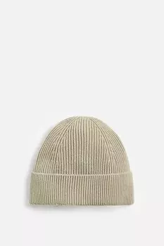 Базовая вязкая шапка ZARA, коричневый/серо-коричневый