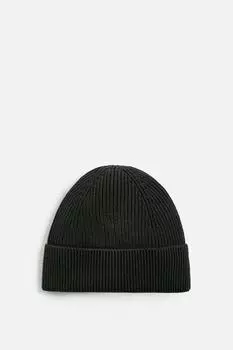 Базовая вязкая шапка ZARA, серый