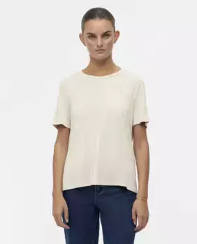 Базовая женская футболка Object, цвет Natural