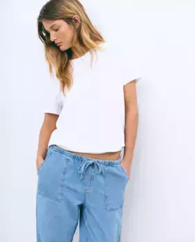 Базовая женская футболка оверсайз Brownie, белый