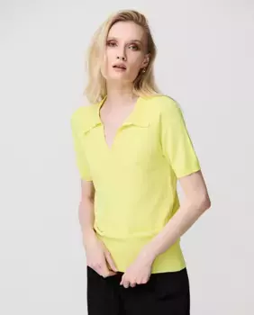 Базовая женская футболка-поло с коротким рукавом Escorpion, жёлтый