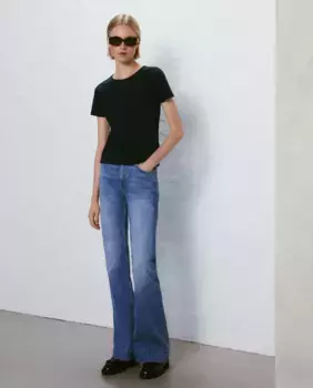 Базовая женская футболка с круглым вырезом Easy Wear, темно-синий