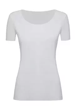 Базовая женская футболка с овальным вырезом Wolford, белый