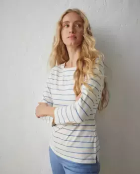 Базовая женская футболка с рукавом 3/4 Lloyd's, синий