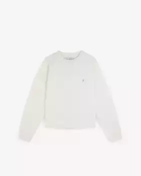 Базовая женская хлопковая толстовка Scalpers, белый