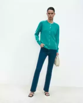 Базовая женская куртка из кашемира Woman El Corte Ingls, зеленый