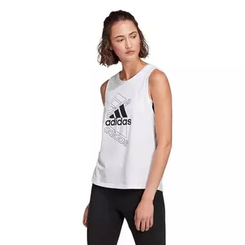 Базовая женская майка с логотипом Adidas, черный