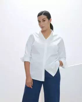 Базовая женская рубашка с длинным рукавом Couchel, белый