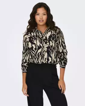 Базовая женская рубашка с длинным рукавом jdy, кремовый