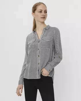 Базовая женская рубашка с длинным рукавом Vero Moda, белый