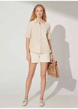 Базовая женская рубашка с рубашечным воротником Fabrika Comfort