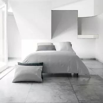 Базовое атласное пододеяльник из египетского хлопка Home Concept, жемчуг