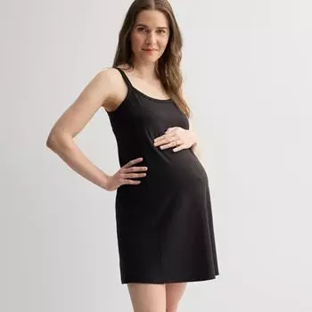 Базовое мягкое платье для беременных Tek Gear, черный