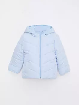 Базовое пальто для девочки с длинными рукавами и капюшоном LCW baby