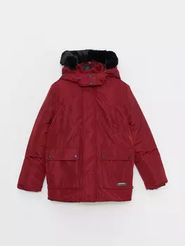 Базовое пальто с капюшоном для мальчика SOUTHBLUE, бургундия