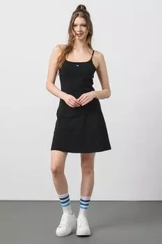 Базовое платье с регулируемыми бретелями Tommy Jeans, черный