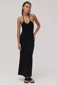 Базовое платье темно-синего цвета с длинными бретелями MG1852 MADMEXT, черный