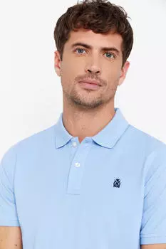 Базовое поло Cortefiel, синий