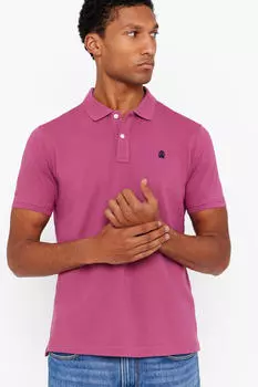 Базовое поло Cortefiel, темно-красный