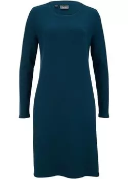 Базовое трикотажное платье из переработанного хлопка Bpc Bonprix Collection, зеленый