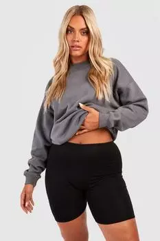 базовые байкерские шорты Boohoo, черный