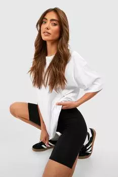 Базовые байкерские шорты Boohoo, черный