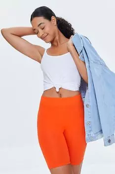 Базовые байкерские шорты из органического хлопка Forever 21