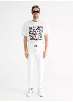 Базовые белые мужские спортивные штаны с эластичным поясом Fabrika Sports