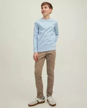 Базовые бежевые брюки чинос для мальчика Jack & Jones, бежевый