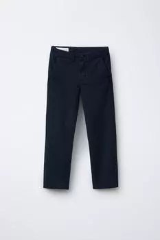 Базовые брюки-чинос зауженного кроя ZARA, темно-синий