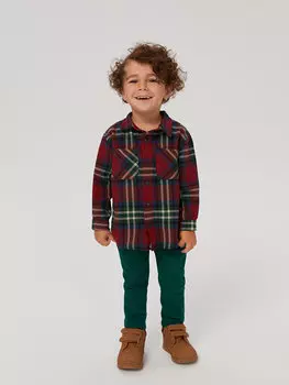 Базовые брюки для маленьких мальчиков LCW baby, темно-зеленый