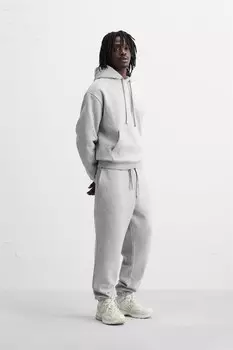 Базовые брюки-джоггеры ZARA, серый мергель