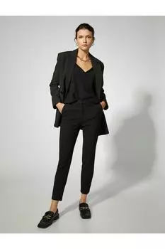 Базовые брюки-сигареты Koton, черный