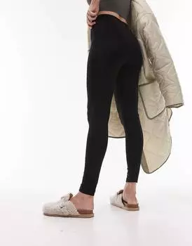Базовые черные леггинсы до щиколотки Topshop