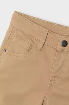 Базовые детские брюки приталенного кроя Mayoral, бежевый