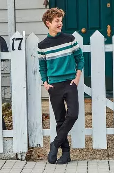 Базовые детские брюки узкого кроя Mayoral, черный