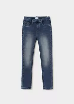 Базовые джинсовые брюки для девочек-подростков темного цвета MAYORAL